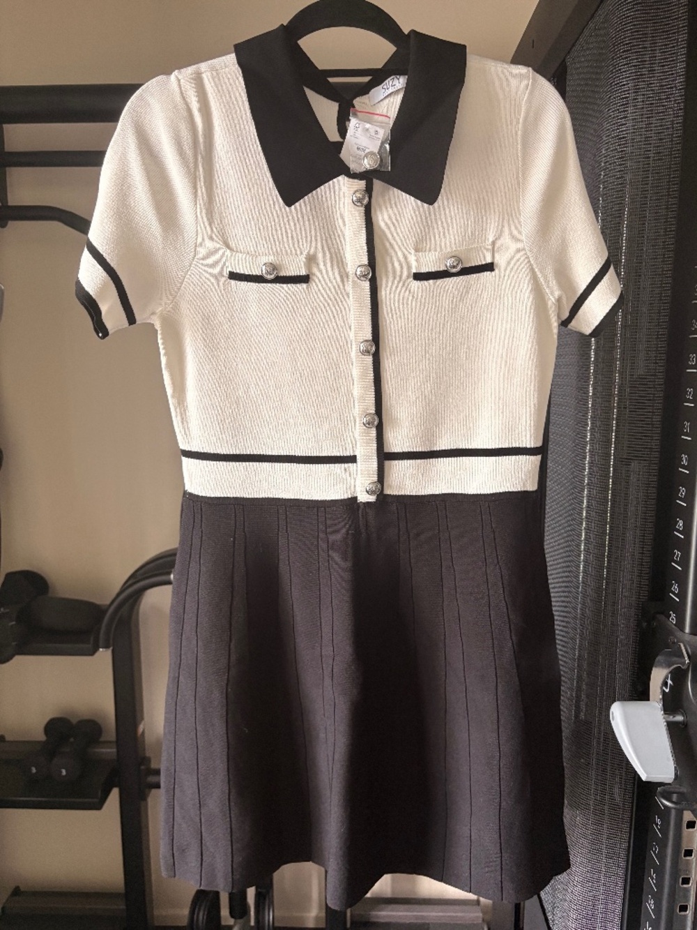 Suzy Shier Colour Block Mini Sweater Dress – NWT
